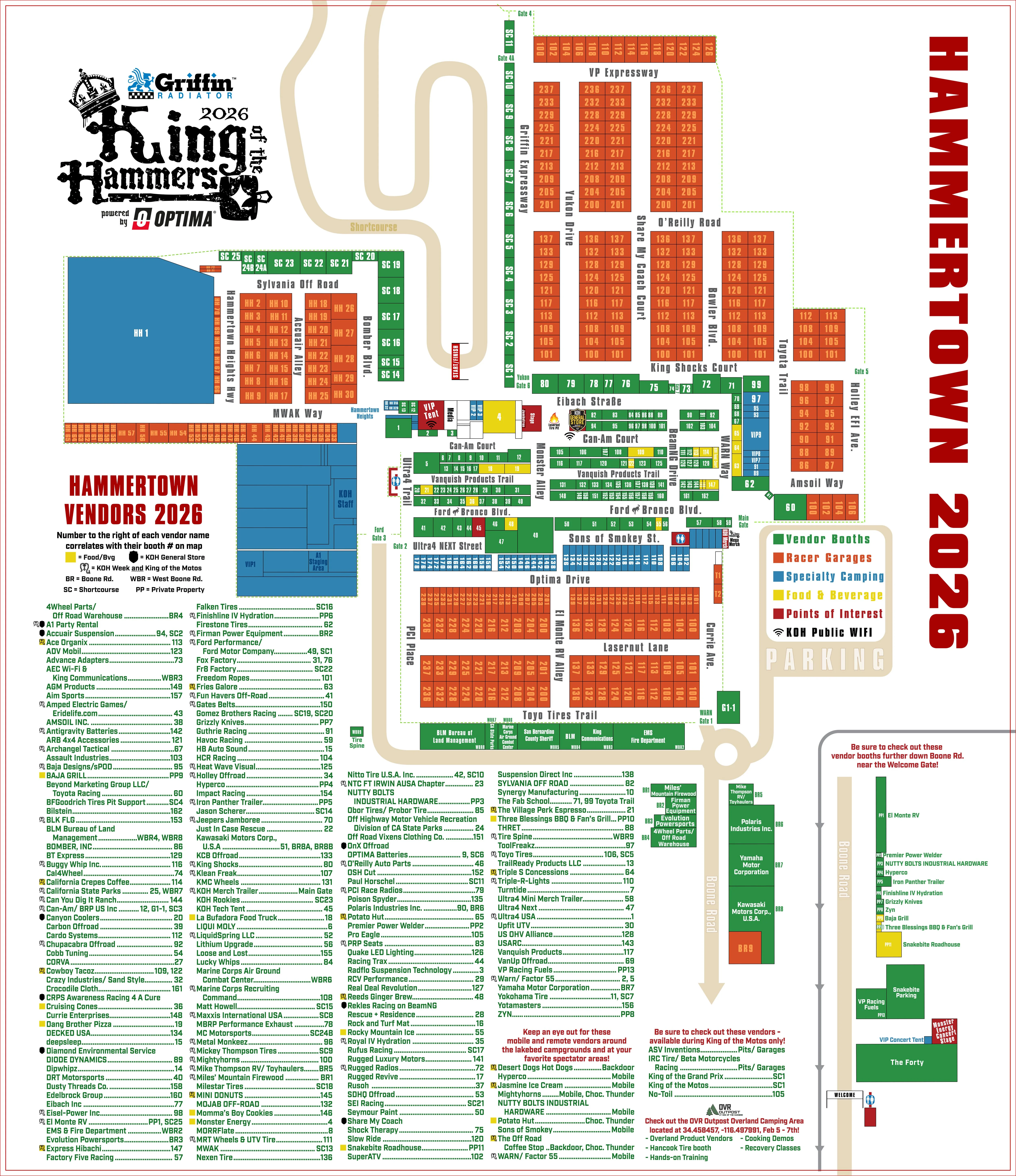 Results 2026 King Of The Hammers Race DeZert 495609.2026 Hammertown Map 